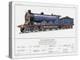 Caledonian Railway Express Loco No 903-W.j. Stokoe-Stretched Canvas