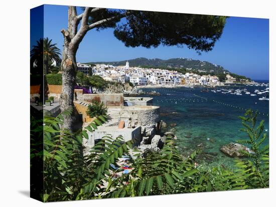 Calella De Palafrugell and Cap De St. Sebastia, Costa Brava, Catalonia, Spain, Mediterranean, Europ-Stuart Black-Premier Image Canvas