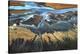 California Aerial The Desert From Above-Tanja Ghirardini-Stretched Canvas