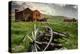 California, Bodie State Historic Park. Broken Wagon and Abandoned Buildings-Jaynes Gallery-Premier Image Canvas