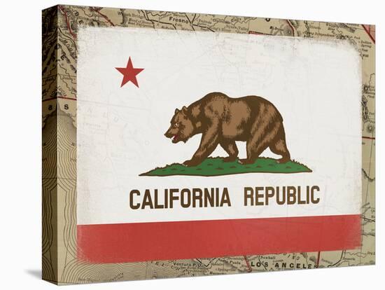 California Flag-Ken Hurd-Stretched Canvas