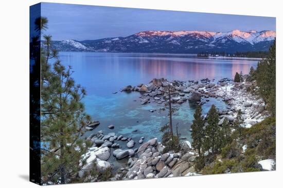 California, Lake Tahoe. Lake Overview at Sunrise-Jaynes Gallery-Premier Image Canvas