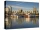 California, Long Beach, Shoreline Village, Marina and City View, USA-Walter Bibikow-Premier Image Canvas