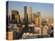 California, Los Angeles, Aerial View of Downtown from West 11th Street, Sunset, USA-Walter Bibikow-Premier Image Canvas