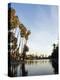 California, Los Angeles, Downtown District Skyscrapers Behind Echo Park Lake, USA-Christian Kober-Premier Image Canvas