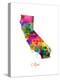 California Map-Michael Tompsett-Stretched Canvas