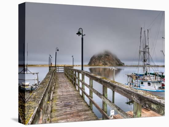 California, Morro Bay, Morro Rock, USA-Alan Copson-Premier Image Canvas