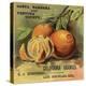California Oranges Brand - Los Angeles, California - Citrus Crate Label-Lantern Press-Stretched Canvas