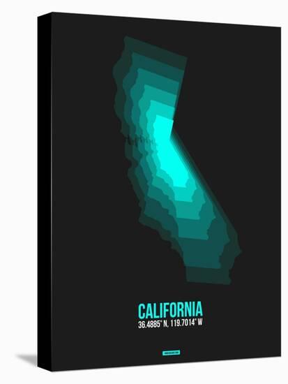 California Radiant Map 3-NaxArt-Stretched Canvas