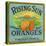 California, Rising Sun Brand Citrus Label-Lantern Press-Stretched Canvas