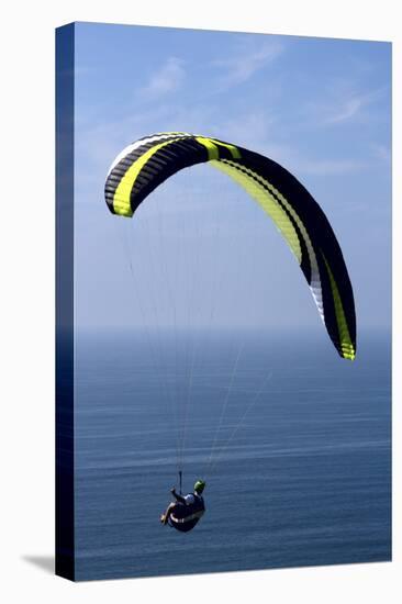 California, San Diego. Hang Glider Flying at Torrey Pines Gliderport-Steve Ross-Premier Image Canvas