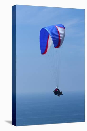 California, San Diego. Hang Glider Flying at Torrey Pines Gliderport-Steve Ross-Premier Image Canvas