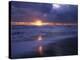 California, San Diego, Sunset Cliffs, Sunset over a Beach and Waves-Christopher Talbot Frank-Premier Image Canvas