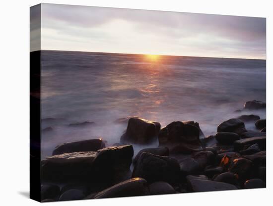 California, San Diego, Sunset Cliffs, Sunset over the Ocean-Christopher Talbot Frank-Premier Image Canvas