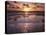 California, San Diego, Sunset Cliffs, Sunset Reflecting on a Beach-Christopher Talbot Frank-Premier Image Canvas