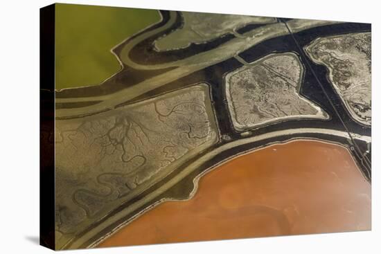 California, San Francisco, Cargill Salt Flats in San Francisco Bay-Alison Jones-Premier Image Canvas