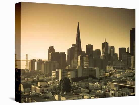 California, San Francisco, Downtown and Transamerica Building, USA-Alan Copson-Premier Image Canvas