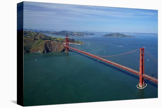 California, San Francisco, Golden Gate Bridge and San Francisco Bay-David Wall-Premier Image Canvas
