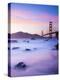 California, San Francisco, Golden Gate Bridge from Marshall Beach, USA-Alan Copson-Premier Image Canvas