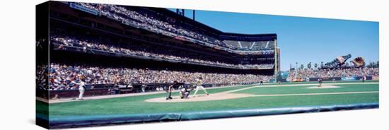 California, San Francisco, Sbc Ballpark, Spectator Watching the Baseball Game in the Stadium-null-Premier Image Canvas
