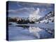 California, Sierra Nevada, Dana Peak Reflecting in a Frozen Lake-Christopher Talbot Frank-Premier Image Canvas