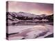 California, Sierra Nevada, Inyo Nf, Sunset over Frozen Ellery Lake-Christopher Talbot Frank-Premier Image Canvas