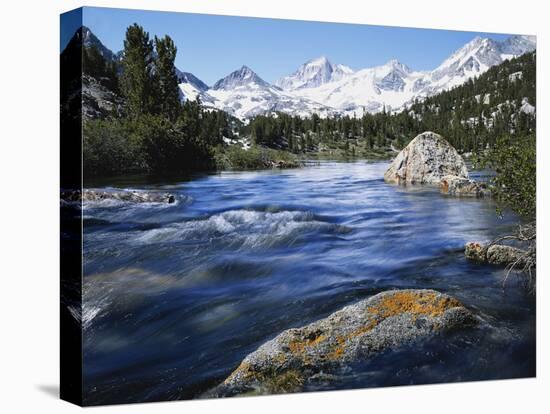 California, Sierra Nevada, Lichen Covered Rock, Rock Creek, Sierra Nf-Christopher Talbot Frank-Premier Image Canvas