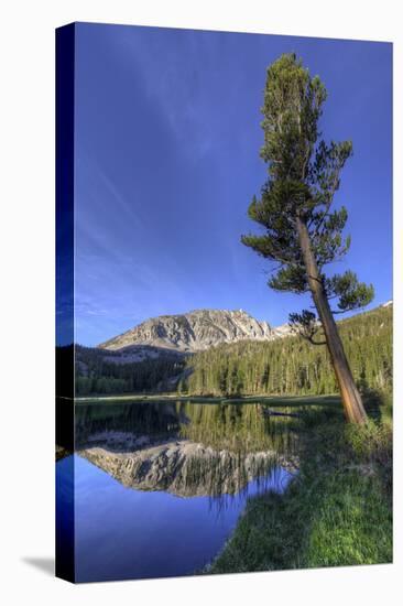 California, Sierra Nevada Mountains. Calm Reflections in Grass Lake-Dennis Flaherty-Premier Image Canvas