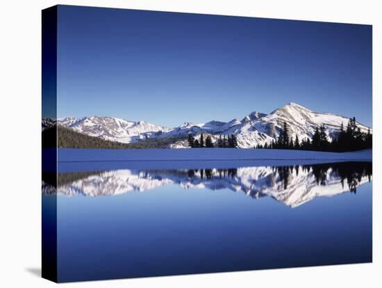 California, Sierra Nevada, Yosemite National Park, Mammoth Peak Reflect in a Tarn-Christopher Talbot Frank-Premier Image Canvas