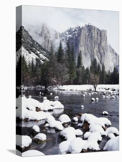 California, Sierra Nevada, Yosemite National Park, Snow on El Capitan-Christopher Talbot Frank-Premier Image Canvas