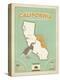 California: The Golden State-Anderson Design Group-Stretched Canvas