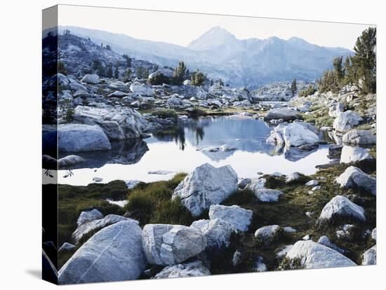 California,Twenty Lakes Basin, Glacial Till by Tarn, Hoover Wilderness-Christopher Talbot Frank-Premier Image Canvas