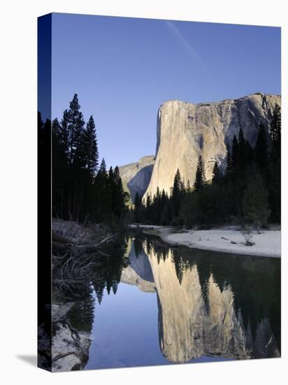 California, Yosemite National Park, Merced River, Cathedral Beach and El Capitan, USA-Michele Falzone-Premier Image Canvas