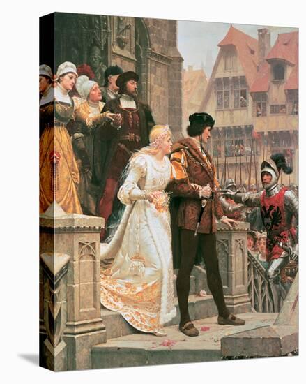 Call To Arms-Edmund Blair Leighton-Stretched Canvas