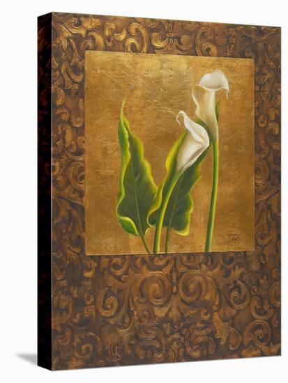 Calla Lily with Arabesque II-Patricia Pinto-Stretched Canvas