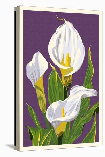 Calla Lily-Lantern Press-Stretched Canvas