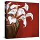 Callas on Red-Ann Parr-Stretched Canvas