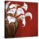 Callas on Red-Ann Parr-Stretched Canvas