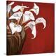 Callas on Red-Ann Parr-Stretched Canvas