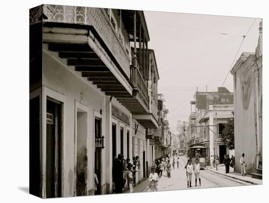 Calle De San Francisco, San Juan, P.R.-null-Stretched Canvas