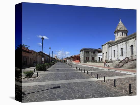 Calle La Calzada, Granada, Nicaragua, Central America-Wendy Connett-Premier Image Canvas