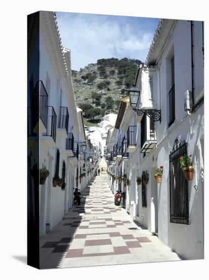 Calle San Sebastian, a Narrow Street in Mountain Village, Mijas, Malaga, Andalucia, Spain-Pearl Bucknall-Premier Image Canvas