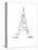 Calligram by French Poet Guillaume Apollinaire, 1918 : Eiffel Tower-null-Stretched Canvas