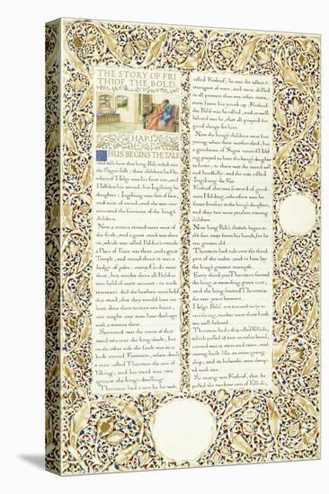 Calligraphic and Illuminated Manuscript, C.1871-1873 (Inks and Paint on Paper)-William Morris-Premier Image Canvas