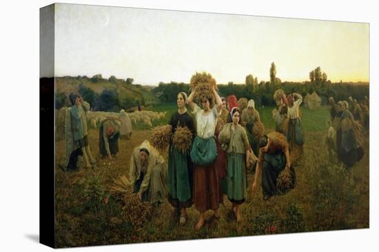 Calling in the Gleaners, 1859-Jules Breton-Premier Image Canvas