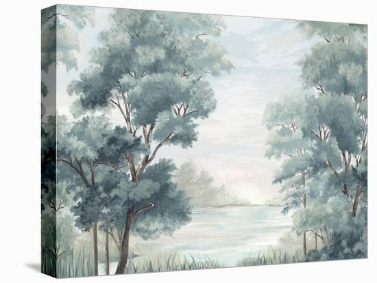 Calm Forest River-Eva Watts-Stretched Canvas