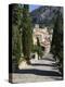 Calvary Steps with View over Old Town, Pollenca (Pollensa), Mallorca (Majorca), Balearic Islands, S-Stuart Black-Premier Image Canvas