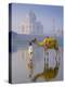 Camal and Driver, Taj Mahal, Agra, Uttar Pradesh, India-Doug Pearson-Premier Image Canvas