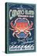 Camano Island, Washington - Dungeness Crab-Lantern Press-Stretched Canvas