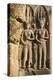 Cambodia, Angkor Wat, Siem Reap Province. Female Divinities Carved in Stone at Angkor Wat.-Nigel Pavitt-Premier Image Canvas